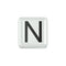 ELEMENTO LETTERA IN CERAMICA BIANCA DCHFN3321